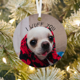 Chihuahua niedlich, ich wähe dir Liebe Valentines Ornament Aus Metall