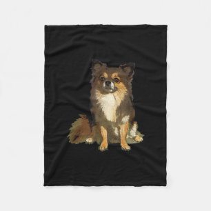 Chihuahua-Niedlicher Cartoon Grafischer Hund Fleecedecke