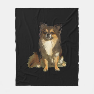 Chihuahua-Niedlicher Cartoon Grafischer Hund Fleecedecke