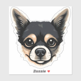 Chihuahua Niedlicher Hundefanke Welpe Cartoon Kont Aufkleber