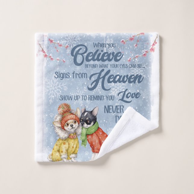 Chihuahua - Niedliches Welpenweihnachtsgeschenk Waschlappen (Waschlappen)