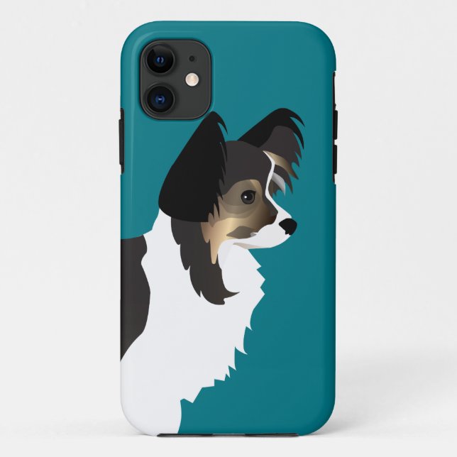 Chihuahua oder Papillon Basic Design Case-Mate iPhone Hülle (Rückseite)