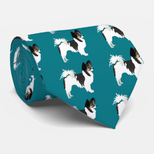 Chihuahua oder Papillon Basic Design Krawatte