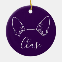 Chihuahua Ornament (Om Logo)