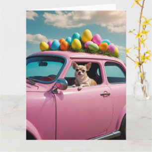 Chihuahua Ostereier Karte