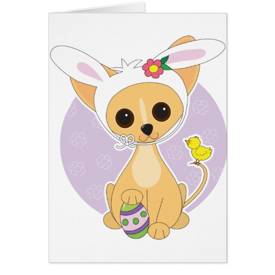 Chihuahua Ostern Karte