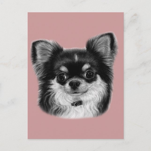 Chihuahua Painting Postkarte (Vorderseite)