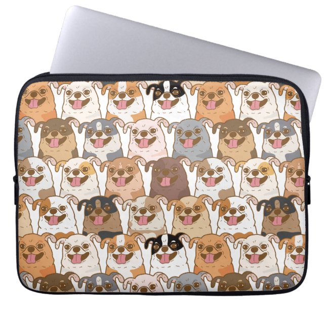 Chihuahua Pattern Laptopschutzhülle (Vorderseite)