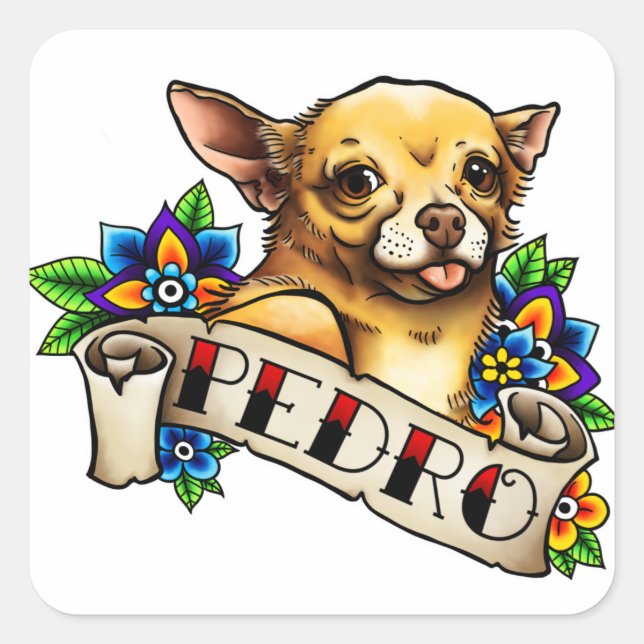 Chihuahua Pedro Sticker (Vorderseite)