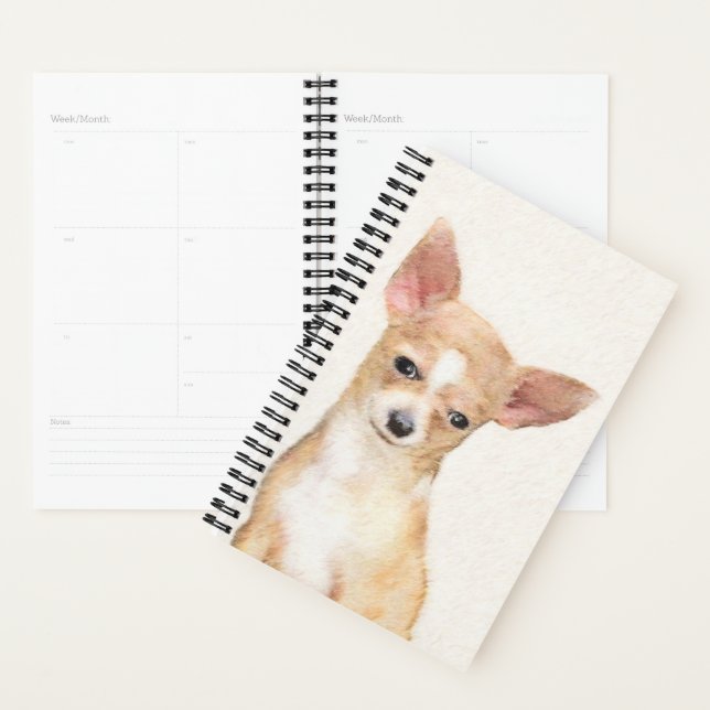 Chihuahua Peinture - Cute Original Chien Art (Devant avec enveloppe)