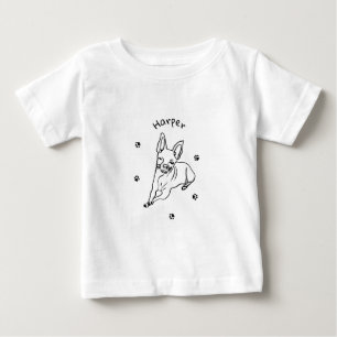 Chihuahua: Personalisierte Art Deco Baby T-shirt