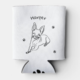 Chihuahua: Personalisierte Art Deco Dosenkühler