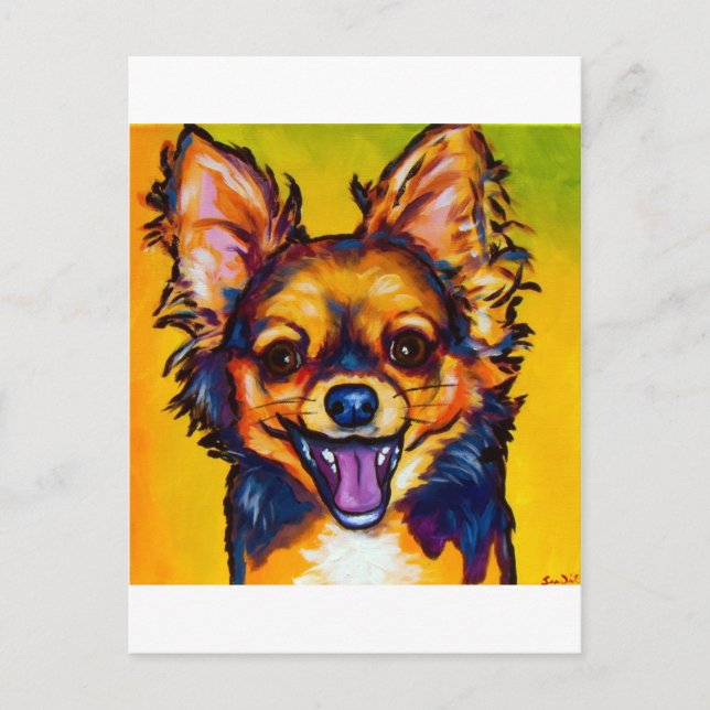 Chihuahua Postkarte (Vorderseite)