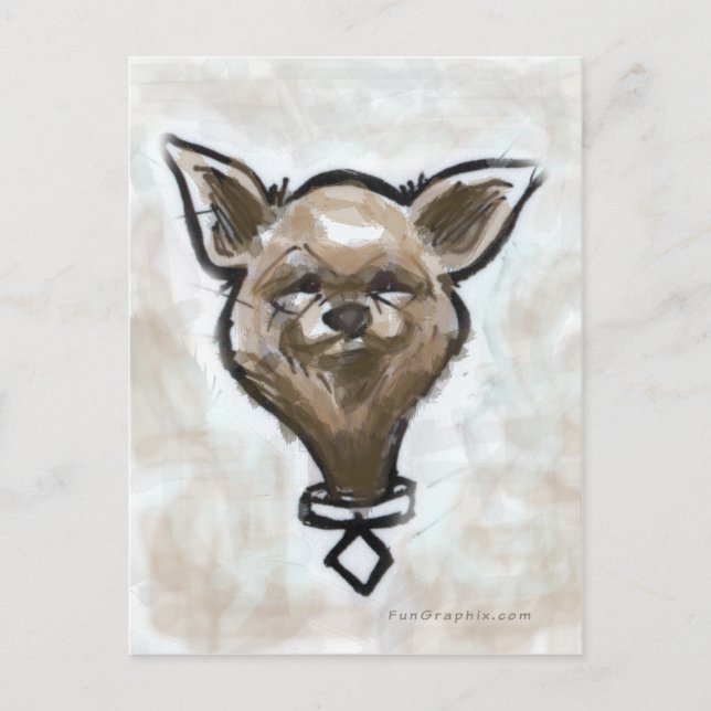 Chihuahua Postkarte (Vorderseite)