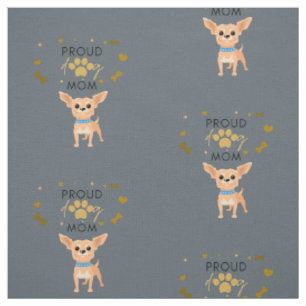Chihuahua Proud Dog Mama Stoff