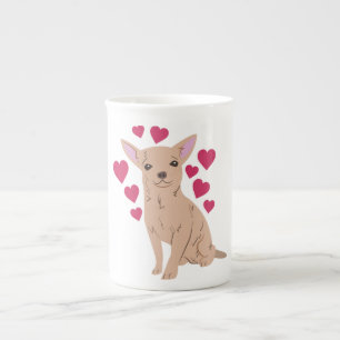 Chihuahua Prozellantasse