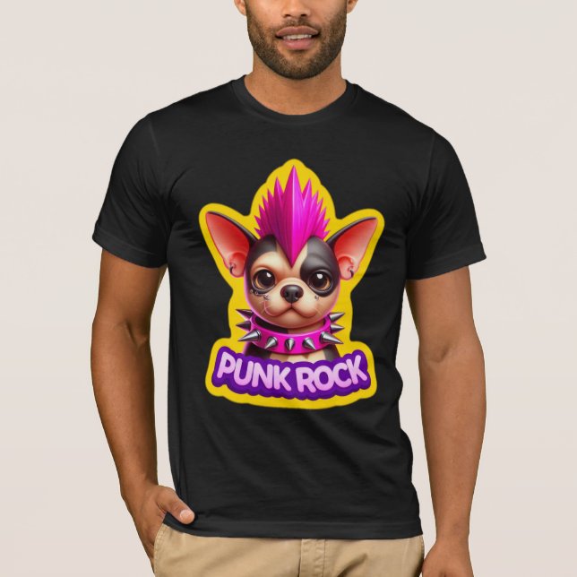 CHIHUAHUA PUNK ROCK 4 T-Shirt (Vorderseite)
