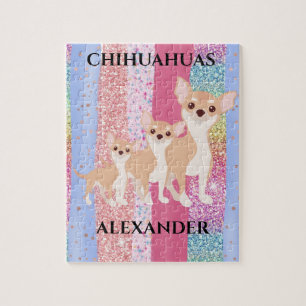CHIHUAHUA PUZZLE & PERSONALISIERTER NAME.