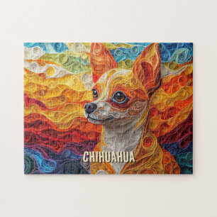 Chihuahua Quilling Art Dog Portrait