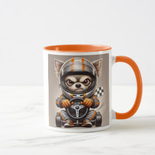 Chihuahua Rennfahrer. Tasse
