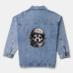 Chihuahua, Retro Sowjetischer Weltraumhund-Reisend Jeansjacke