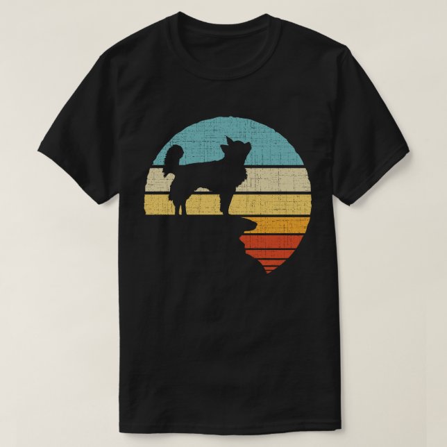Chihuahua Retro Vintager Hundebesitzer T-Shirt (Design vorne)