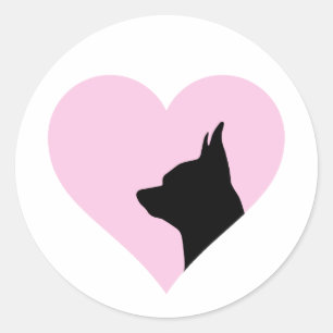Chihuahua Runder Aufkleber