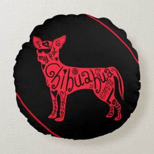 "CHIHUAHUA" RUNDES KISSEN