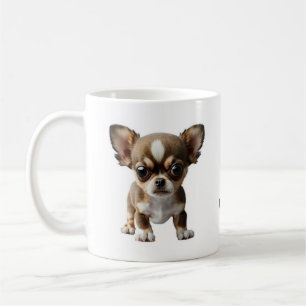 Chihuahua sagt: Fass meinen Kaffee nicht an Kaffeetasse