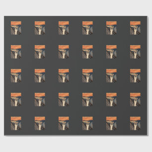 Chihuahua-Schrei-Expressionist-Hundekunst_1 Geschenkpapier