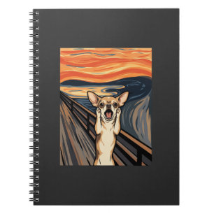 Chihuahua-Schrei-Expressionist-Hundekunst_1 Notizblock