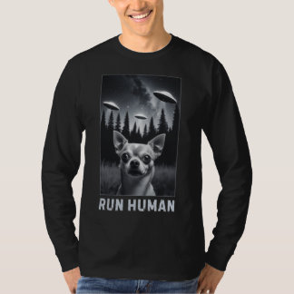 Chihuahua Selfie UFO Fun Quirky Geschenk T-Shirt