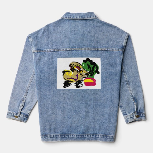 Chihuahua set jeansjacke (Rückseite)