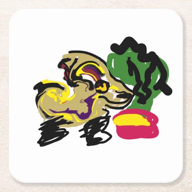 Chihuahua set rechteckiger pappuntersetzer (Vorderseite)