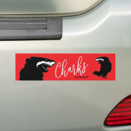 Chihuahua + Shark = Chark - Chark an Bord Autoaufkleber