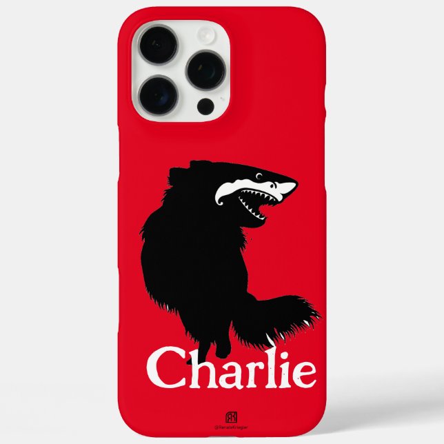 Chihuahua + Shark = Chark iPhone 16 Pro Max Hülle (Rückseite)