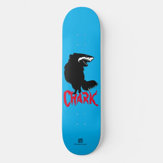 Chihuahua + Shark = Chark Skateboard (Vorderseite)