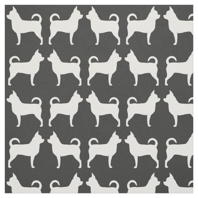 Chihuahua-Silhouette-Muster Stoff (Muster)