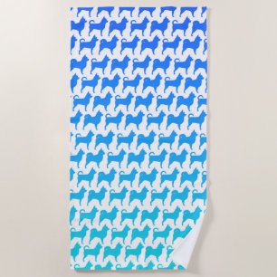 Chihuahua Silhouette Pattern Strandtuch