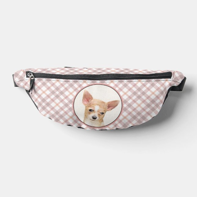 Chihuahua Smooth Coat Peinture Chien Art original (Poser)