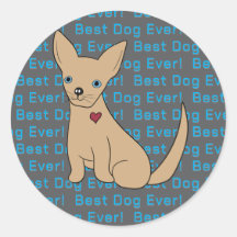 Chihuahua Sticker Chien Meilleur Chien Jamais !