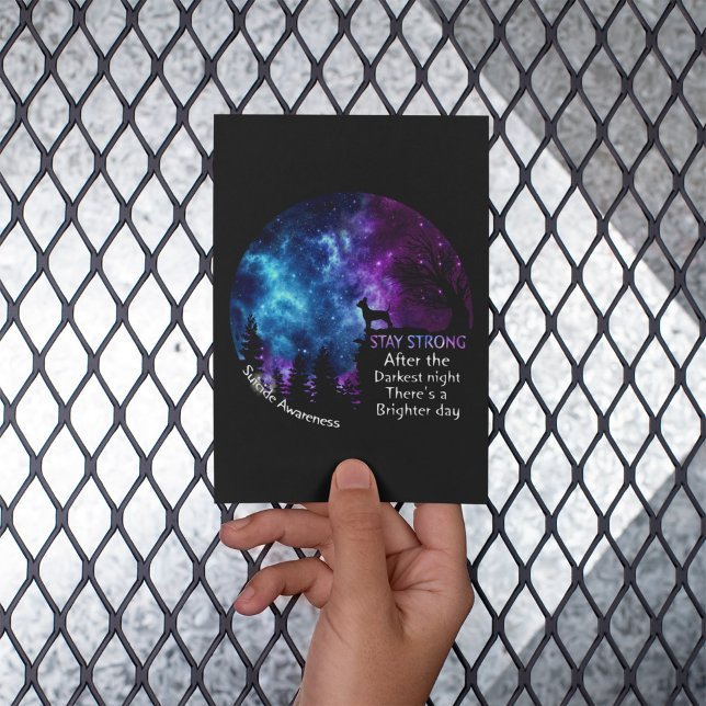 Chihuahua Suizid Awareness Strong Dog Eigentümer Postkarte (Von Creator hochgeladen)