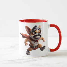 Chihuahua-Superheld-Hund. Tasse