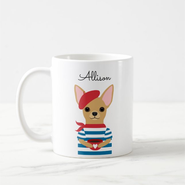 Chihuahua-Tasse Kaffeetasse (Links)