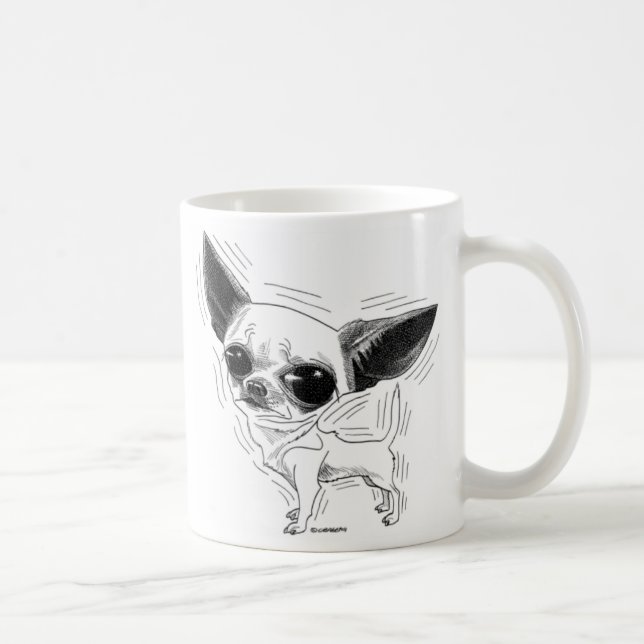 Chihuahua-Tasse Kaffeetasse (Rechts)