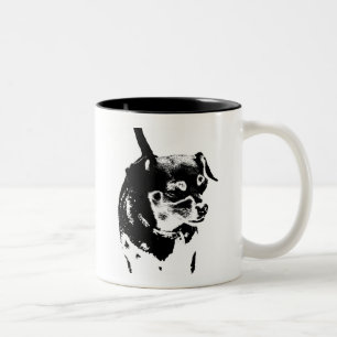 Chihuahua-Tasse Zweifarbige Tasse