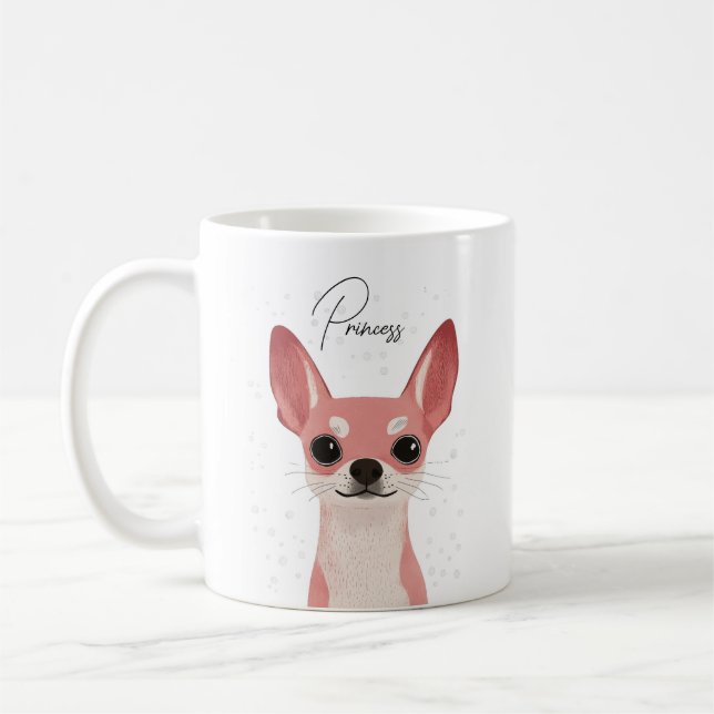Chihuahua-Tassen Kaffeetasse (Links)