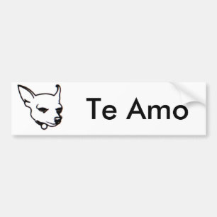 Chihuahua Te Amo-Autoaufkleber Autoaufkleber