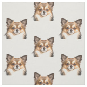Chihuahua-Tier-Porträt Stoff