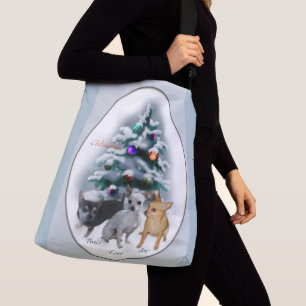 Chihuahua Trio Christmas Tragetaschen Mit Langen Trägern